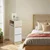 Songmics Komplet nočnih omaric 2 kosa 30x25x65 cm bela