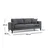 Atelier del Sofa Trosed na razvlačenje Nordic 90x85x210cm Tamnosivi