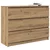 Komoda artisan hrast 100x35x76 cm konstruiranog drva
