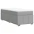 Vidaxl Box spring postelja z vzmetnico svetlo siva 80x200 cm blago
