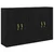 Kabinetski zidni Zidne 2 pcs Crni hrast 69,5 x 34 x 90 cm