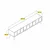 Hanah Home TV komoda Lyon 44, 180x44x35 cm, Krem