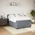 vidaXL Box spring postelja z vzmetnico temno siva 140x200 cm žamet