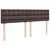 Vidaxl Box spring postelja z vzmetnico temno rjava 180x200 cm blago