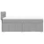 Vidaxl Box spring postelja z vzmetnico svetlo siv 100x200 cm blago