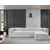 Atelier del Sofa Ugaona garnitura Fora 296x66x185cm Siva