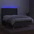 Vidaxl Box spring postelja z vzmetnico LED temno siva 140x190 cm blago