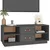 TV ormarić sivi 100x34x40 cm od masivne borovine