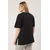 Trendyol Curve Ženska majica Tbbss25Bf00025, Crna