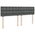 Vidaxl Box spring postelja z vzmetnico temno siva 180x200 cm blago