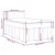 Vidaxl Box spring postelja z vzmetnico taupe 120x200 cm blago