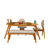 Hanah Home Trpezarijski set Touch (2S-1B) v2, Hrast-bež