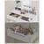 Songmics Toaletna mizica, 100x40x145 cm, bela