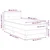 Vidaxl LED Box Spring Postelja z blazino Modra 80 x 200 cm blago