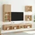 TV ormarić s LED svjetlima boja hrasta sonome 40,5x30x102 cm