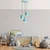 Opviq Luster Yozgat-N-1413, 45-114cm, 45 cm, 3xE27, Tirkizni