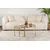 Hanah Home Klub sto-set Aurum, 60x60x43cm, 2 komada, Zlatne boje