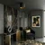 Plafonska lampa ARDEN 1xE27/15W/230V, prečnik 18 cm, crna