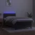Vidaxl Box spring postelja z vzmetnico LED temno siva 90x190 cm žamet