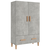 Visoka komoda siva boja betona 70x31x115 cm konstruirano drvo