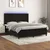 VIDAXL Box spring postelja z vzmetnico LED črna 180x200 cm ž
