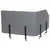 MID.YOU Pregradna Stena Flexmiut T Top, Siva