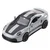 Dirkalni avto GTRS, kovinski, s potegom nazaj, LEAN TOYS, Siv, 1:43