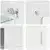 Set TV komoda FLORIN 3 pcs Visoki sjaj bijela Konstruirano drvo
