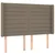 Vidaxl Box spring postelja z vzmetnico LED taupe 140x190 cm blago