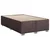 Vidaxl Box spring postelja z vzmetnico temno rjav 90x190 cm blago