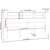 Vidaxl Vzglavna omarica bela 220x18,5x104,5 cm
