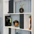 Hanah Home Polica 90x180x20cm Belo-Antracit