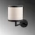 Opviq Zidna lampa E27 Socket, Crno-Bela