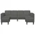 Sofa Tamno siva 250 x 188 x 76 cm Kordura tekstil