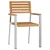 Vrtna stolica 6 pcs Prirodna nafta Čvrsto teak drvo