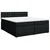 Vidaxl Box spring postelja z vzmetnico črn 200x200 cm blago