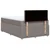 Vidaxl Box spring postelja z vzmetnico taupe 120x200 cm blago