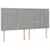 vidaXL Box spring postelja z vzmetnico LED sv. siva 180x200 cm blago