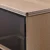 LANESUND Vitrina, siva-smeđa, 121x37x152 cm