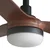 FARO 33817WT1S-LED prigušiva ventilator PUNT M 18W/230V CCT prečnik 132 cm braon/crna WT+DO