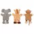 Goki ručne lutke - žirafa, majmun i slon