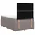 vidaXL Postelja boxspring z vzmetnico Taupe 120 x 200 cm Blago