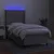 Vidaxl Box spring postelja z vzmetnico LED svetlo siva 90x200 cm blago