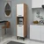 Hanah Home Višenamenski ormar Daminol, 35 x153.6 x35 cm, Smeđi