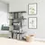 Hanah Home Harmon Anthracite Polica za knjige 90x25x127.4cm, Siva