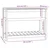 Sadilica s policom crna 111,5x54x81 cm od masivne borovine
