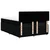Vidaxl Box spring postelja z vzmetnico črna 160x200 cm blago