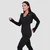 Women‘s Pulse 1/2 Zip Running Sweatshirt Black - GymBeam