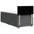 Vidaxl Box spring postelja z vzmetnico temno siva 90x190 cm blago