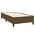 Vidaxl Box spring postelja z vzmetnico temno rjava 90x200 cm blago
